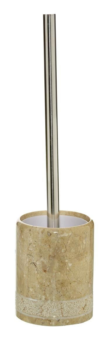 GARNITURĂ DE PERIE PENTRU WC in metal  plastic   - culoare crom/culoare natur, Basics, plastic/metal (9,5/11cm) - Sadena