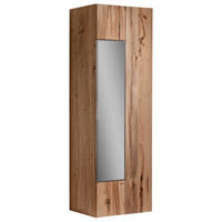 GARDEROBENSCHRANK  in 64/194/42,5 cm  - Eichefarben/Silberfarben, Natur, Glas/Holz (64/194/42,5cm) - Voglauer