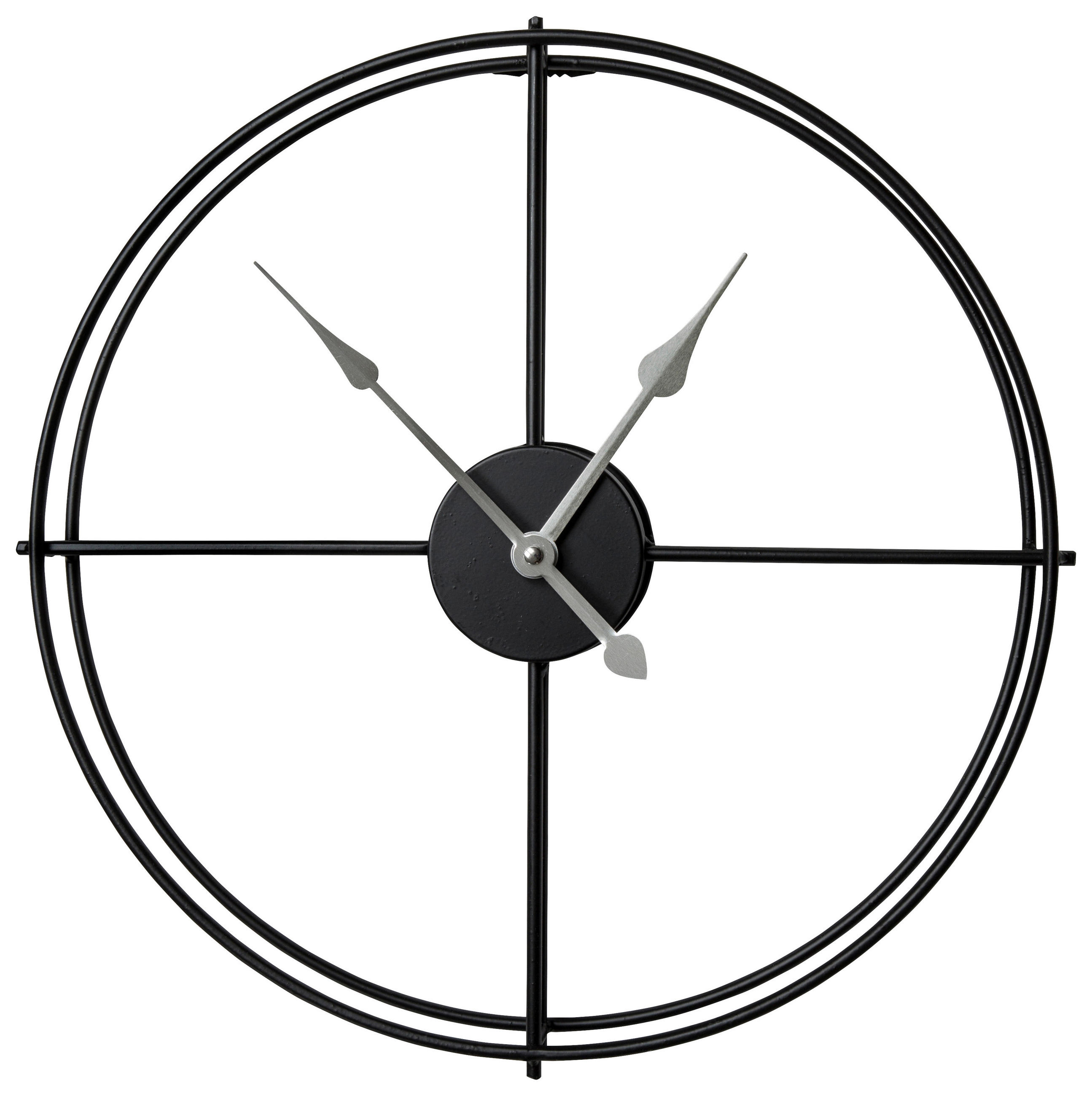 ZIDNI SAT 40 cm - crna, Basics, metal (40cm) - Ambia Home