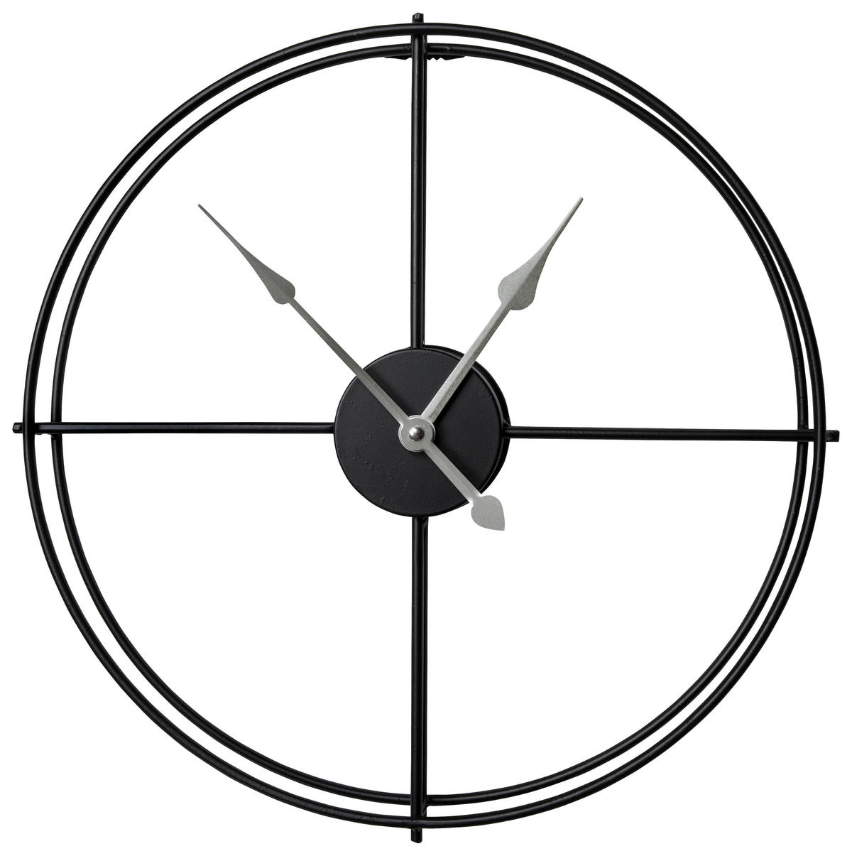 ZIDNI SAT  40 cm        - crna, Osnovno, metal (40cm) - Ambia Home