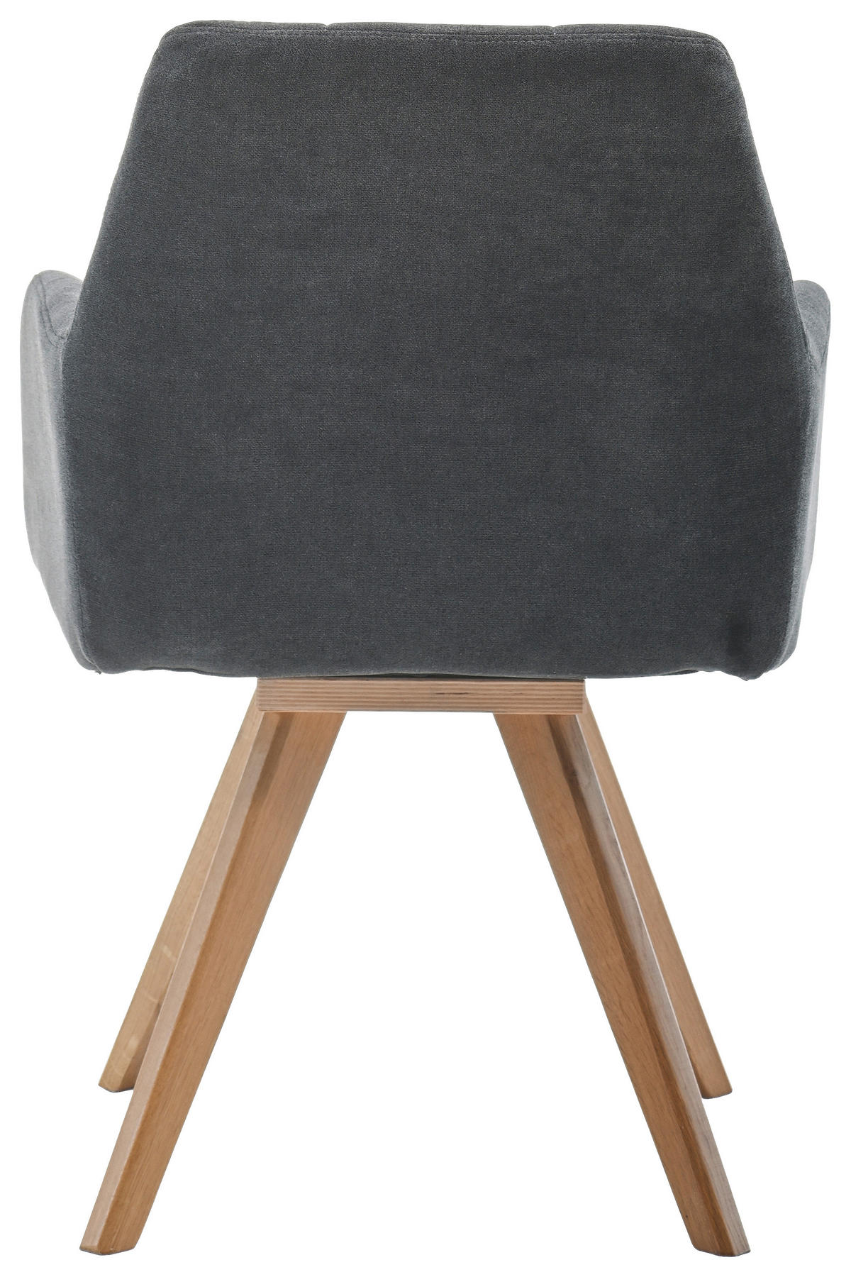 ARMLEHNSTUHL  in Mikrofaser  - Eichefarben/Anthrazit, LIFESTYLE, Holzwerkstoff/Textil (61/88/66,5cm) - Boxxx