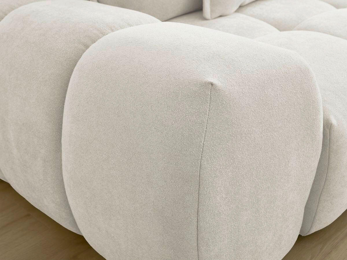 SCHLAFSOFA EVEREST  mit Rücken echt, Armteil links, Armteil rechts Struktur Beige  - Beige/Schwarz, MODERN, Kunststoff/Textil (278/115/90cm)