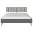 BETT 180/200 cm  in Grau  - Grau, Design, Holzwerkstoff/Textil (180/200cm) - Carryhome