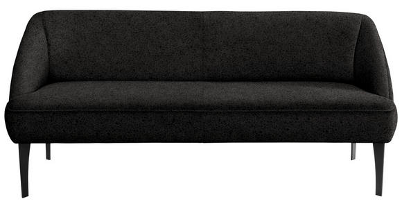 SITZBANK in Textil Anthrazit, Dunkelgrau  - Dunkelgrau/Anthrazit, KONVENTIONELL, Textil/Metall (237/85/72cm) - Moderano