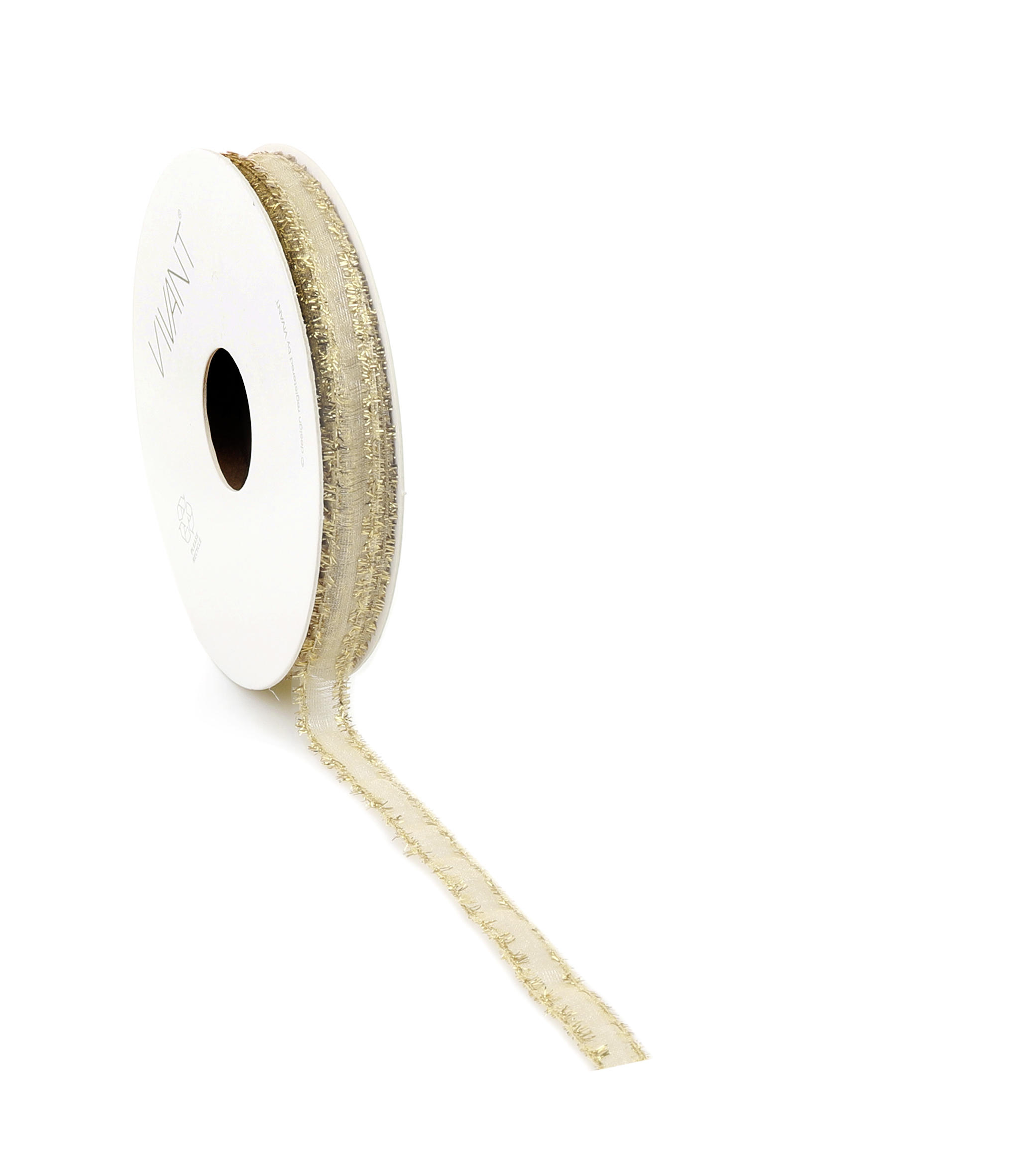 GESCHENKBAND  - Goldfarben, Basics, Textil (1/300cm)