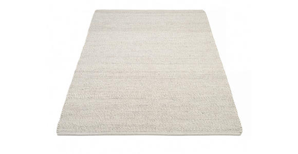 HANDWEBTEPPICH 90/160 cm Helsinki  - Silberfarben, Basics, Textil (90/160cm) - Linea Natura