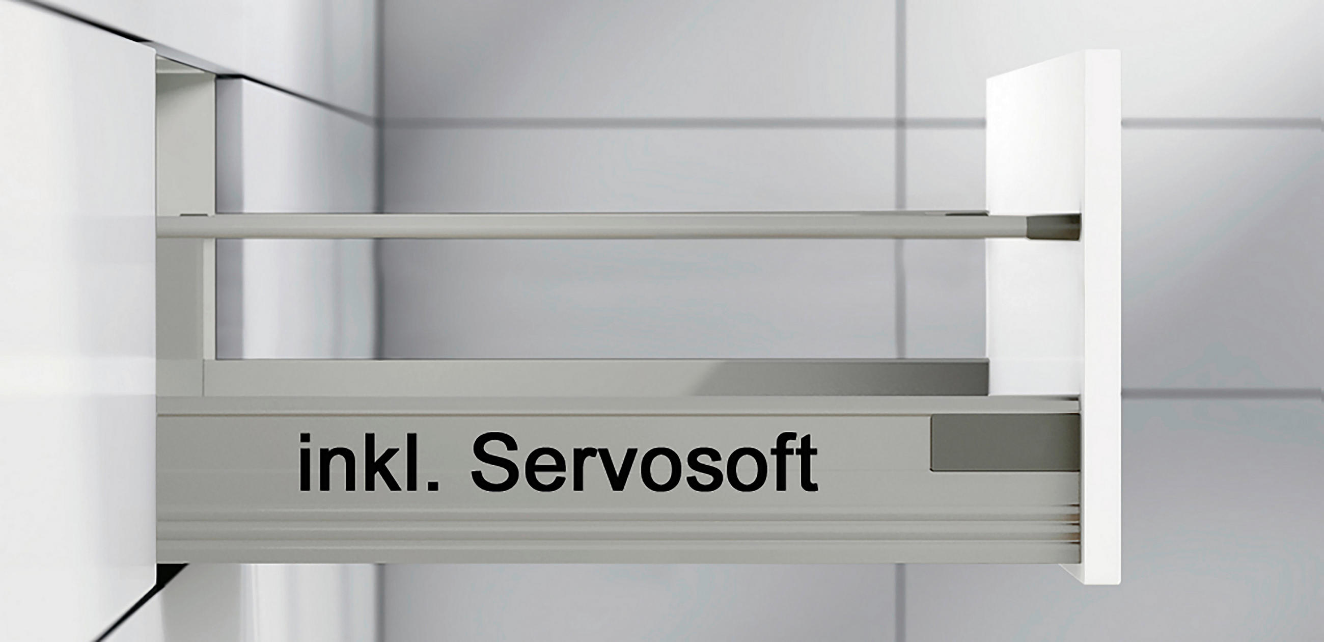 Thumbnail - Impuls Küchenleerblock IP 4050, Graphit, Metall, 5 Schublade(n) Schubladen, nur wie online abgebildet bestellbar, 330 cm...