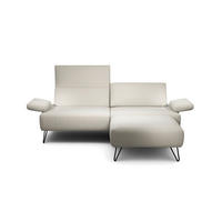 2,5-SITZER Chenille Naturfarben  - Schwarz/Naturfarben, Design, Textil/Metall (204-234/85/86-94cm) - SENSOO