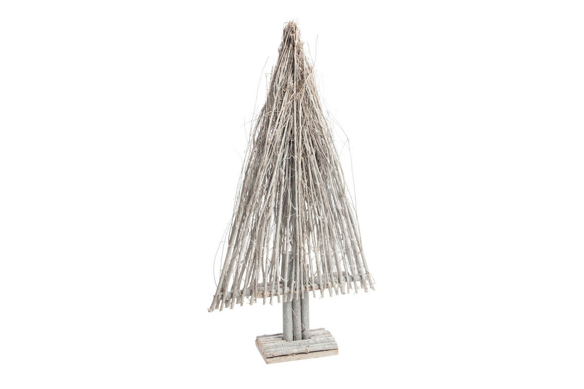 DEKOBAUM - Grauweiß, LIFESTYLE, Holz (40/75cm)