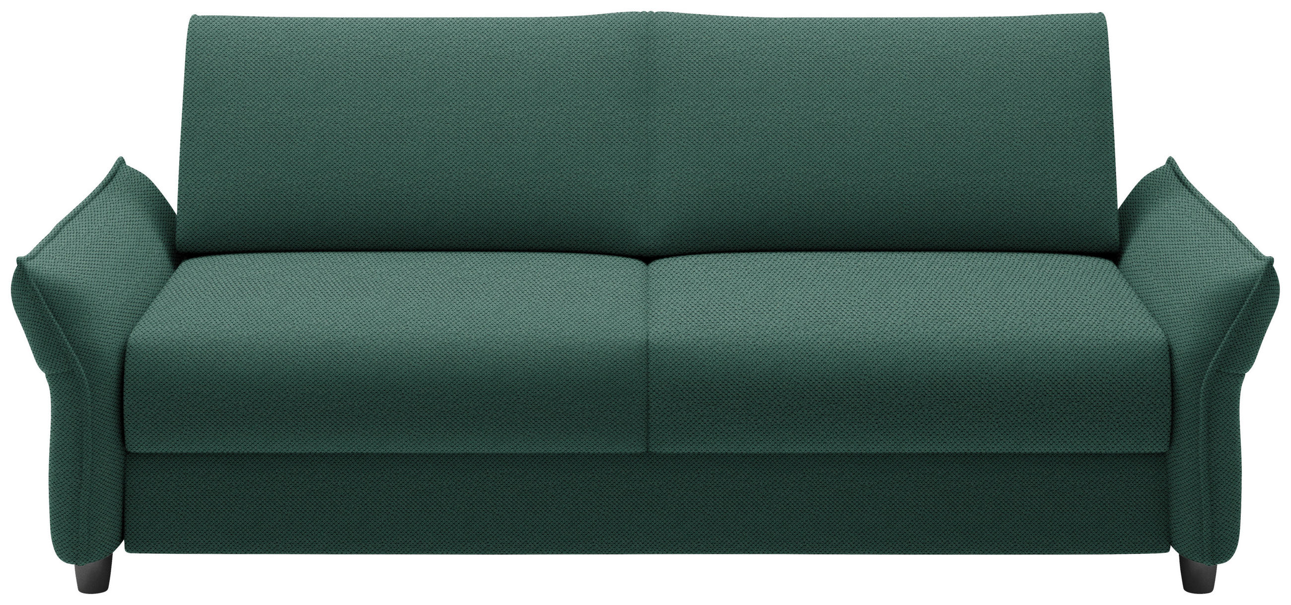 SCHLAFSOFA Webstoff Waldgrün  - Waldgrün/Schwarz, KONVENTIONELL, Kunststoff/Textil (198/82/106cm) - MID.YOU