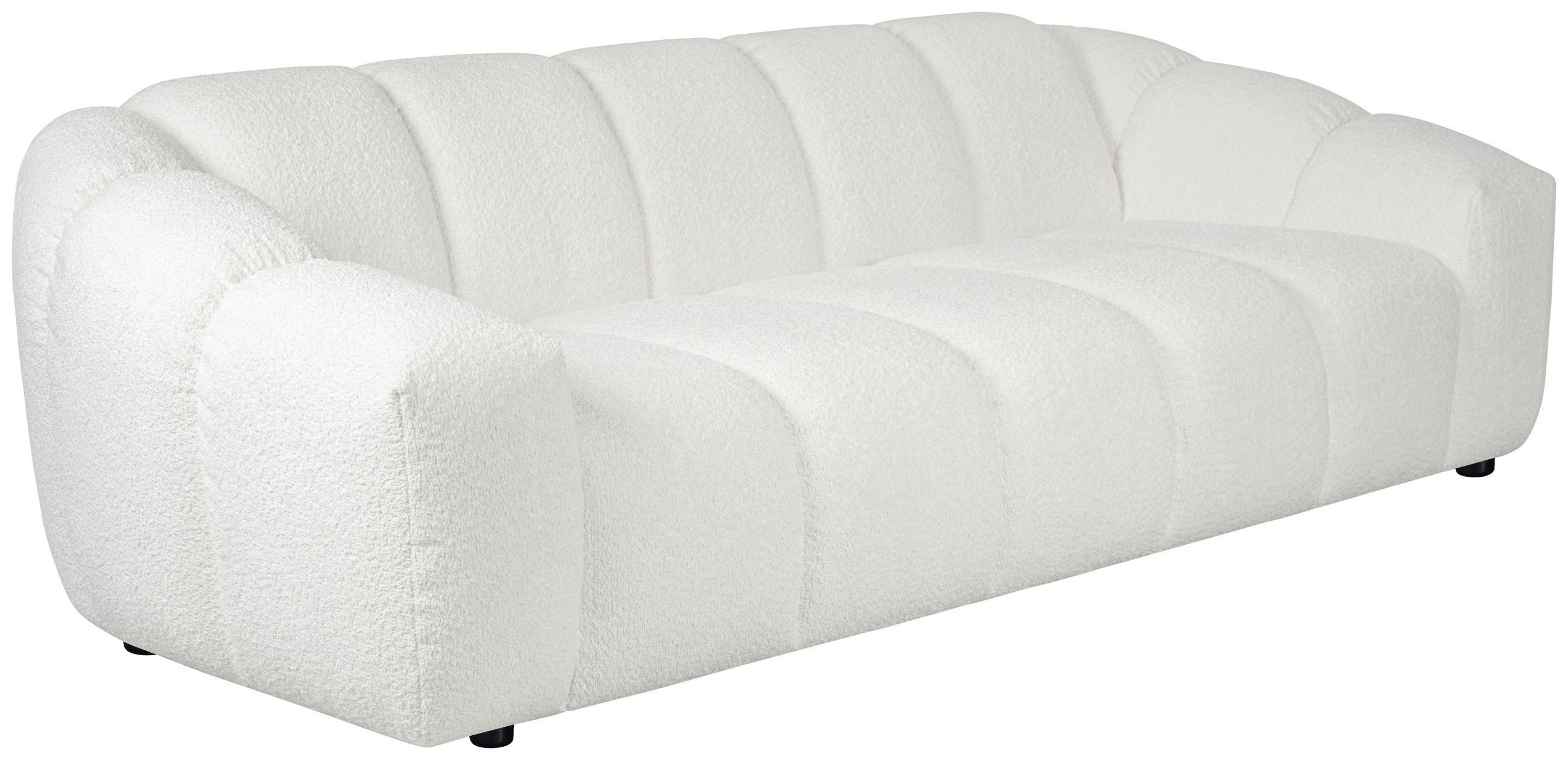 3-SITS SOFFA i vit  - vit, Design, trä/textil (247/73,5/100cm) - Niels Andersson
