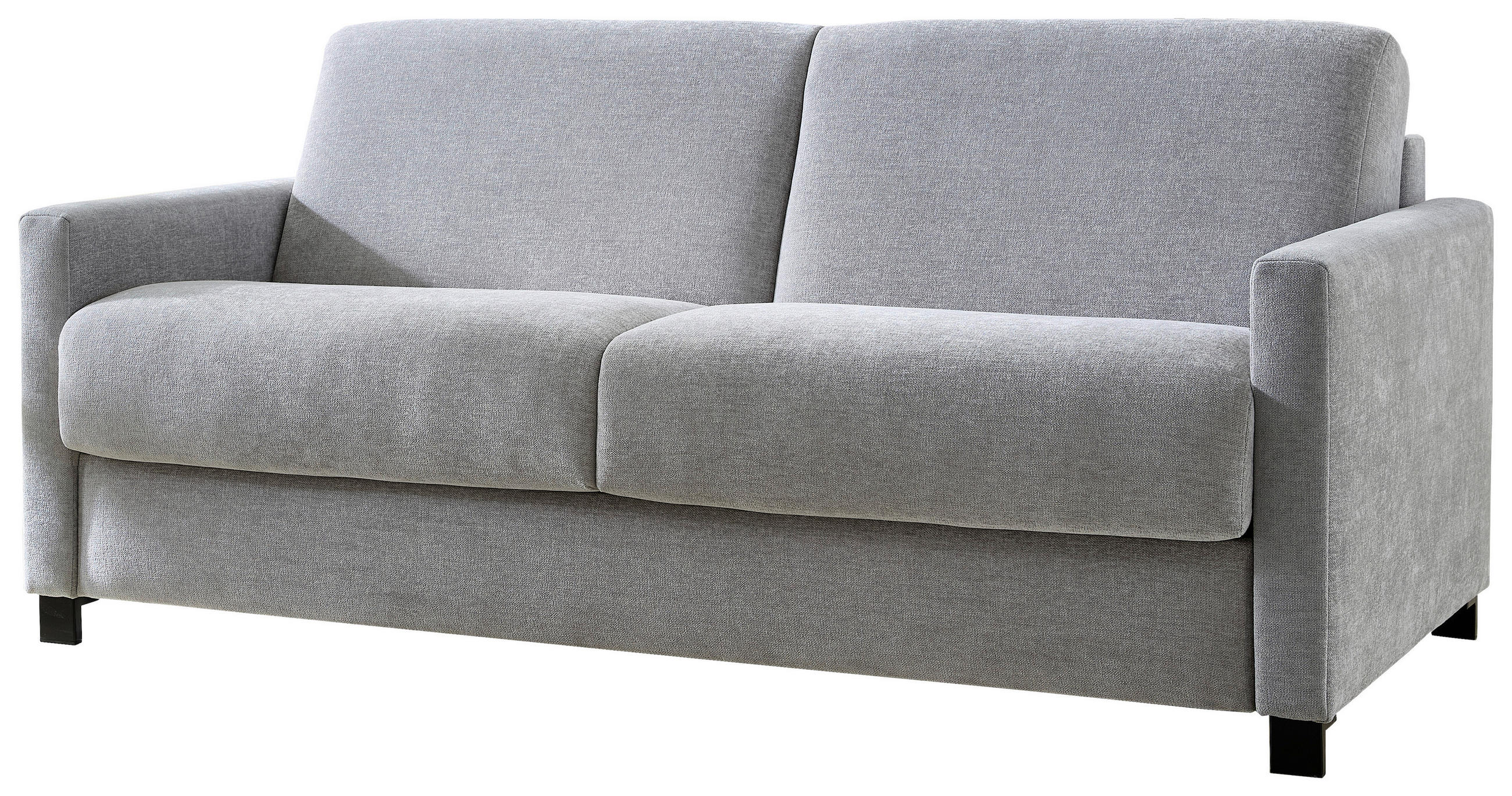 SCHLAFSOFA  in Flachgewebe Grau  - Schwarz/Grau, Design, Textil/Metall (185/84/100cm) - Bali