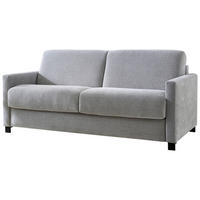 SCHLAFSOFA  in Flachgewebe Grau  - Schwarz/Grau, Design, Textil/Metall (185/84/100cm) - Bali