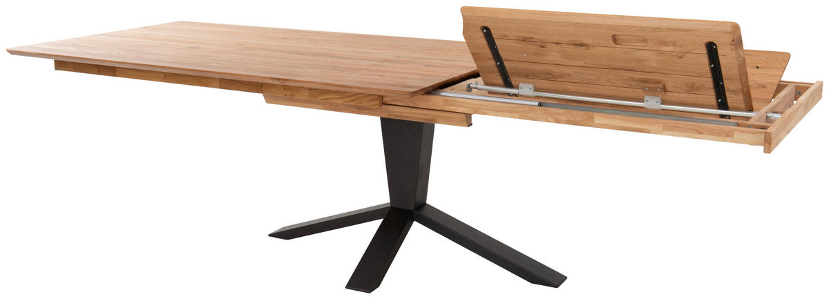 ESSTISCH Eichefarben rechteckig  ausziehbar, in verschiedenen Größen erhältlich  - Eichefarben/Anthrazit, Design, Holz/Metall (160-245/90/77cm) - Bert Plantagie