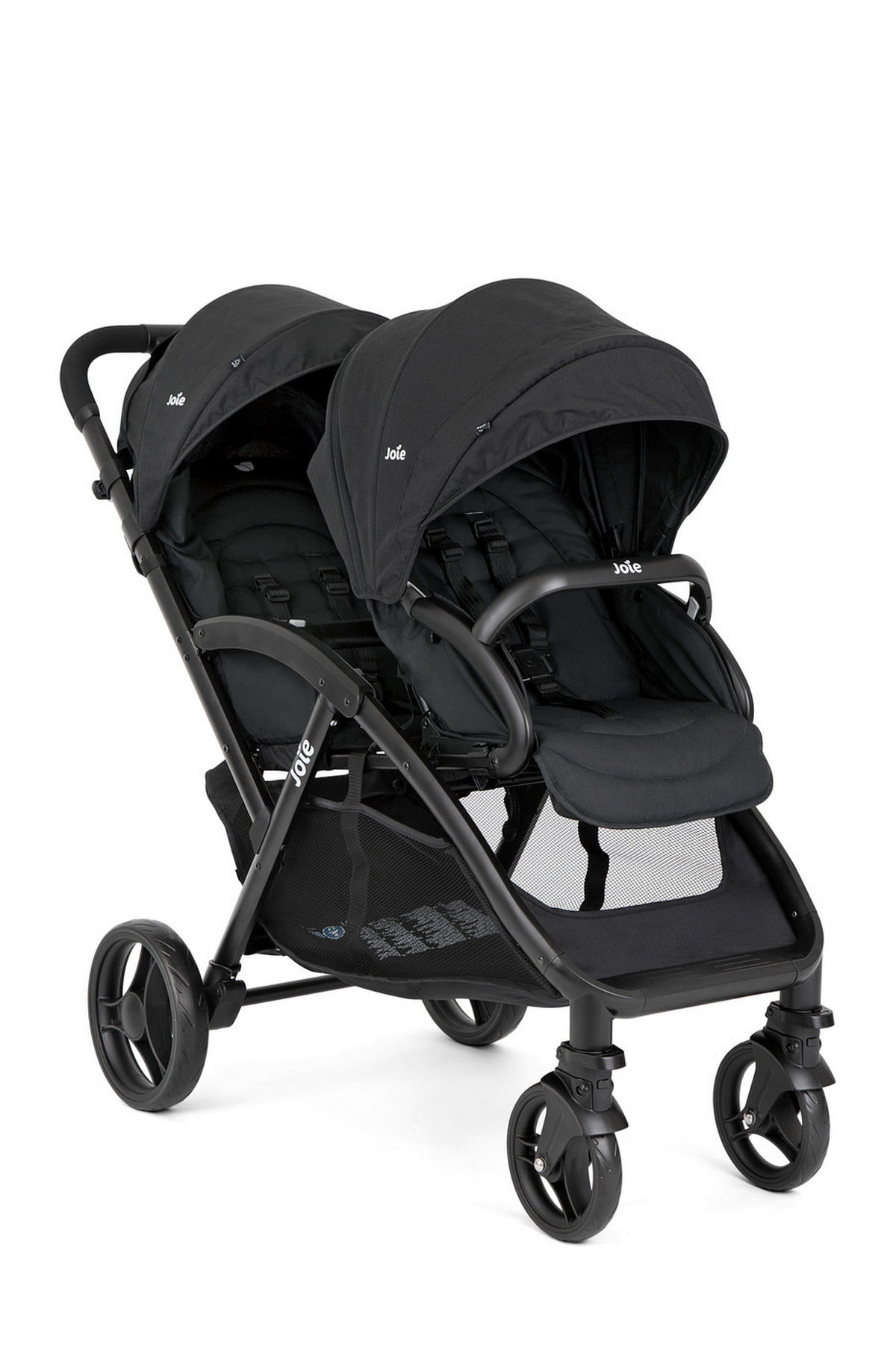 GESCHWISTERWAGEN EVALITE DUO  - Schwarz, Basics, Textil/Metall (56/101,5/104cm) - Joie
