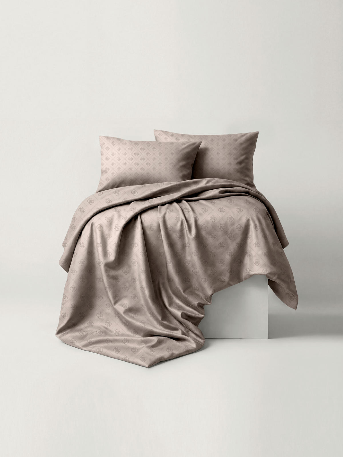 BETTWÄSCHE Satin 140/200 cm  - Taupe, Design, Textil (140/200cm) - Ambia Home