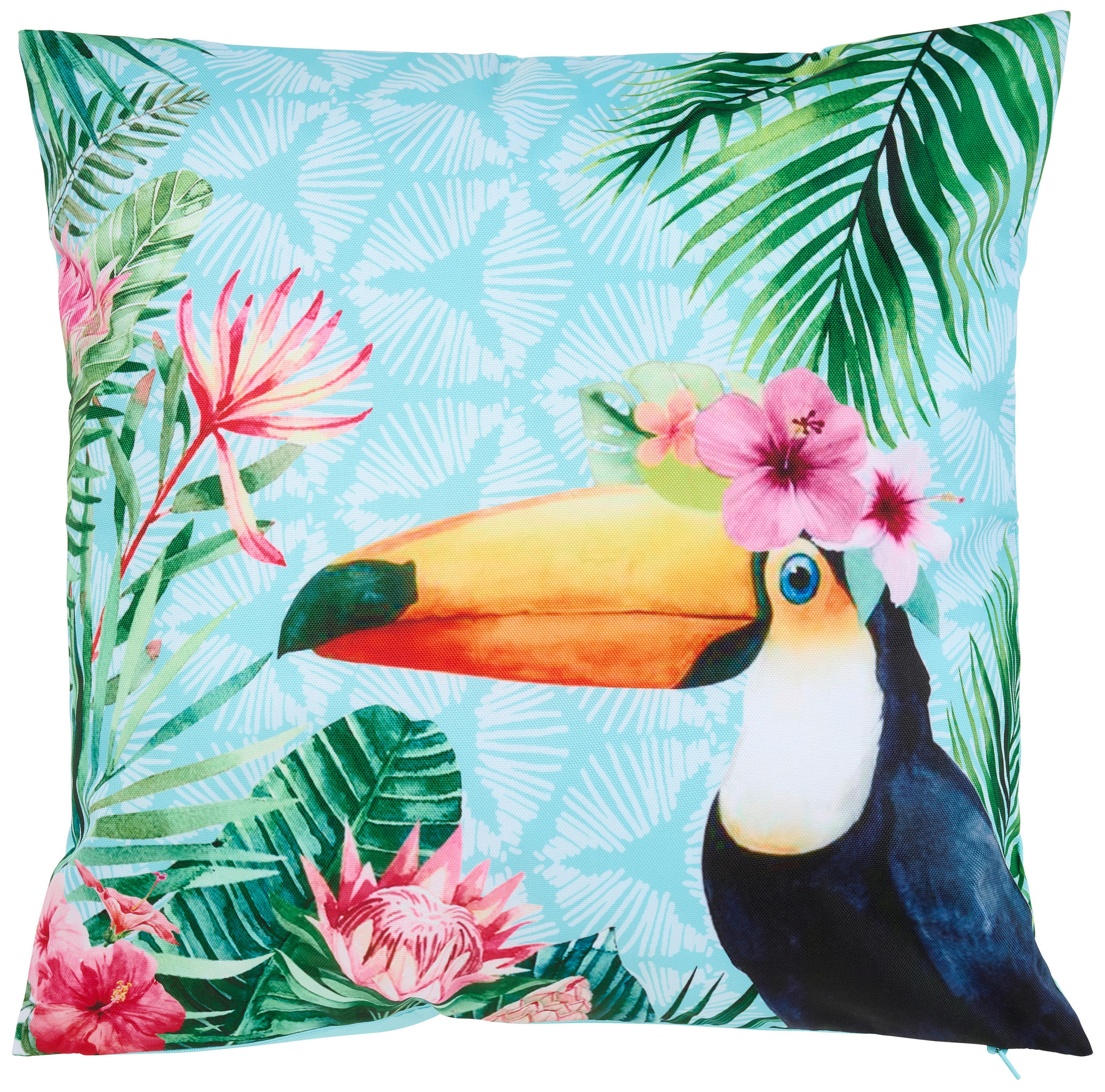 POTAH NA VENKOVNÍ POLŠTÁŘ  48/48 cm - vícebarevná, Design, textil (48/48cm) - Esposa