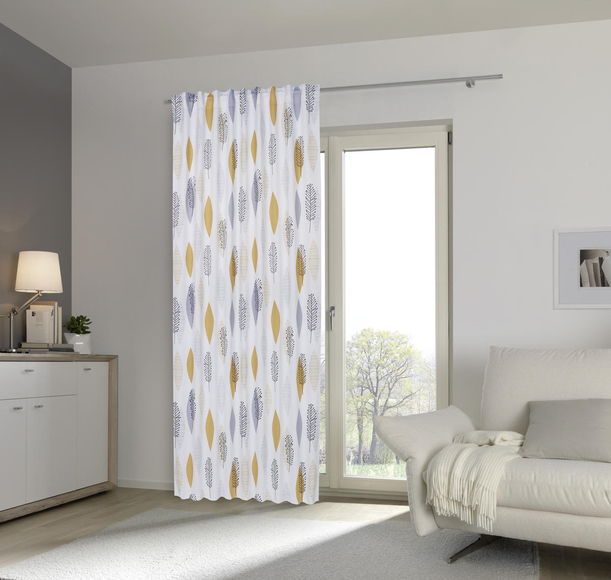 ZATEMŇOVACÍ ZÁVĚS, black-out (nepropouští světlo), 135/245 cm - žlutá, Konvenční, textil (135/245cm) - Esposa