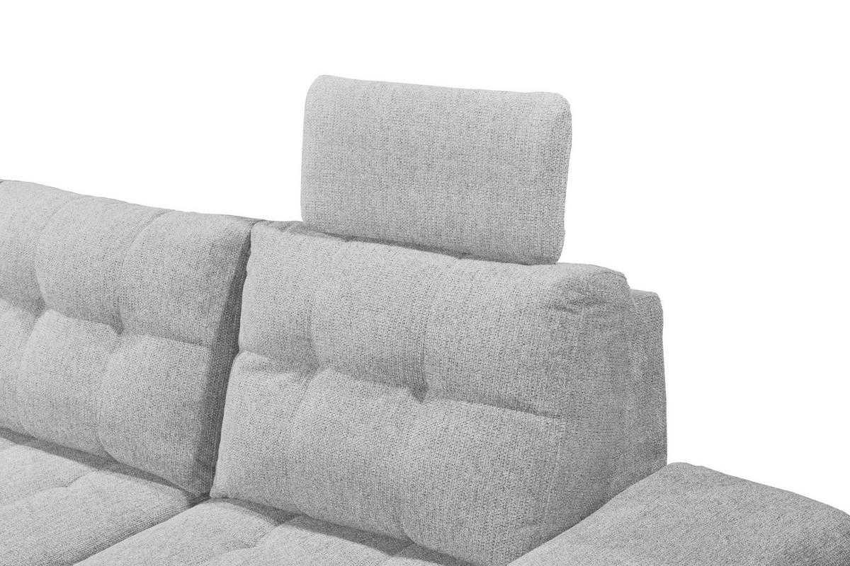 WOHNLANDSCHAFT in Webstoff Grau  - Schwarz/Grau, Konventionell, Kunststoff/Textil (218/324/170cm) - MID.YOU