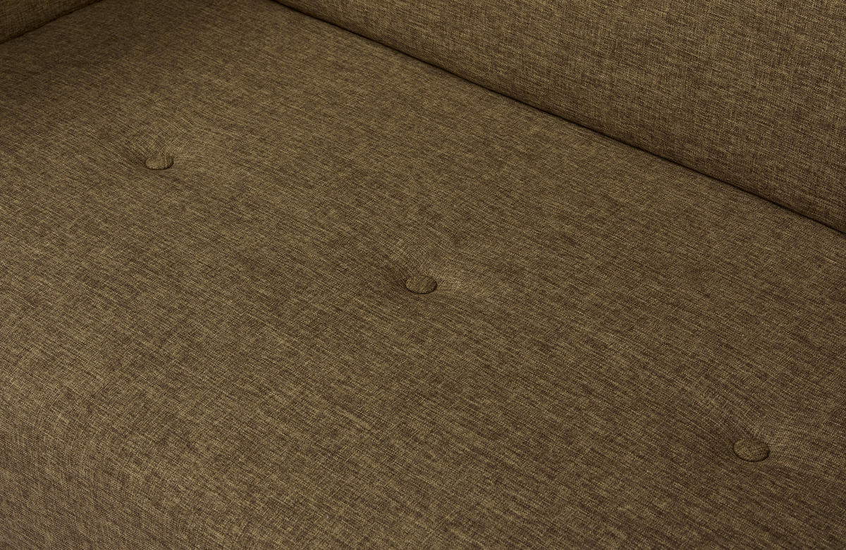 2-SITZER-SOFA Webstoff Braun  - Naturfarben/Braun, MODERN, Holz/Textil (137/80/90cm) - MID.YOU