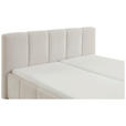 POLSTERBETT 180/200 cm  in Beige  - Beige/Schwarz, Design, Holz/Textil (180/200cm) - Xora