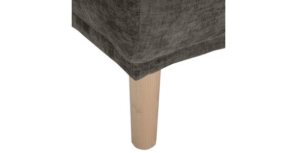 HOCKER Flachgewebe Dunkelgrau  - Dunkelgrau, KONVENTIONELL, Holz/Textil (88/49/62cm) - Carryhome