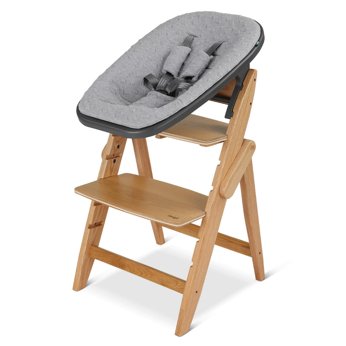 BEBI NOSILJKA ZA HRANILICU  Yippy  - tamnosiva/siva, Osnovno, tekstil/plastika (67/22/44cm) - moji