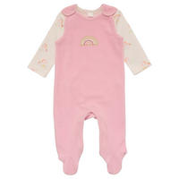 BABYBEKLEIDUNGSSET Sammy 2-teilig  - Hellrosa/Creme, Basics, Textil (62/68null) - Patinio