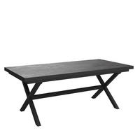 GARTENTISCH Metall, Keramik Anthrazit, Dunkelgrau rechteckig  - Dunkelgrau/Anthrazit, Basics, Keramik/Metall (200/100/75cm) - Amatio