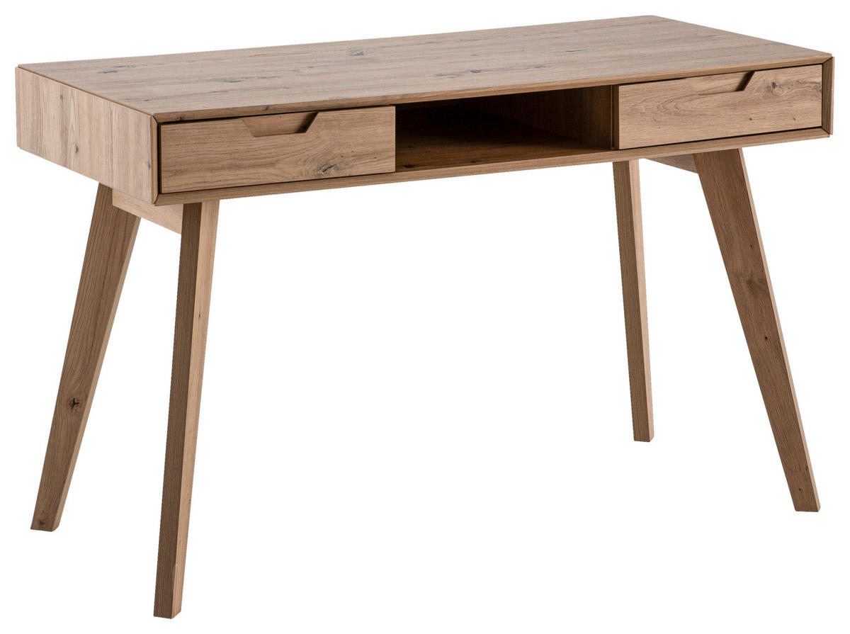 SCHREIBTISCH 120/55/77 cm Eichefarben Stauraum  - Eichefarben, Design, Holz/Holzwerkstoff (120/55/77cm) - MID.YOU