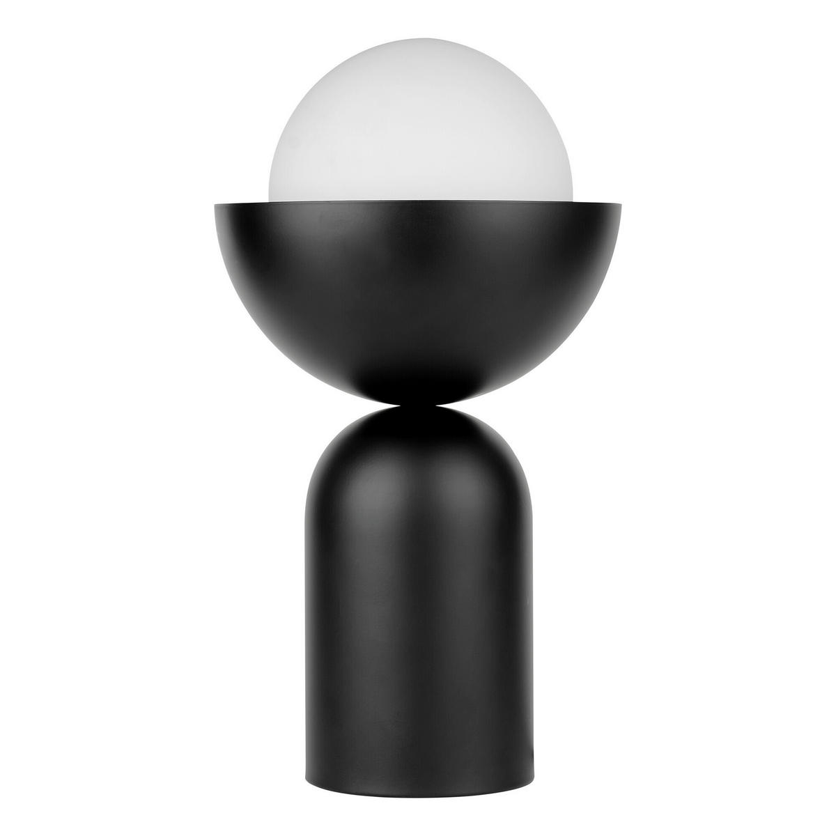 TISCHLEUCHTE 20/36,5 cm   - Schwarz, Basics, Glas/Metall (20/36,5cm) - Osram