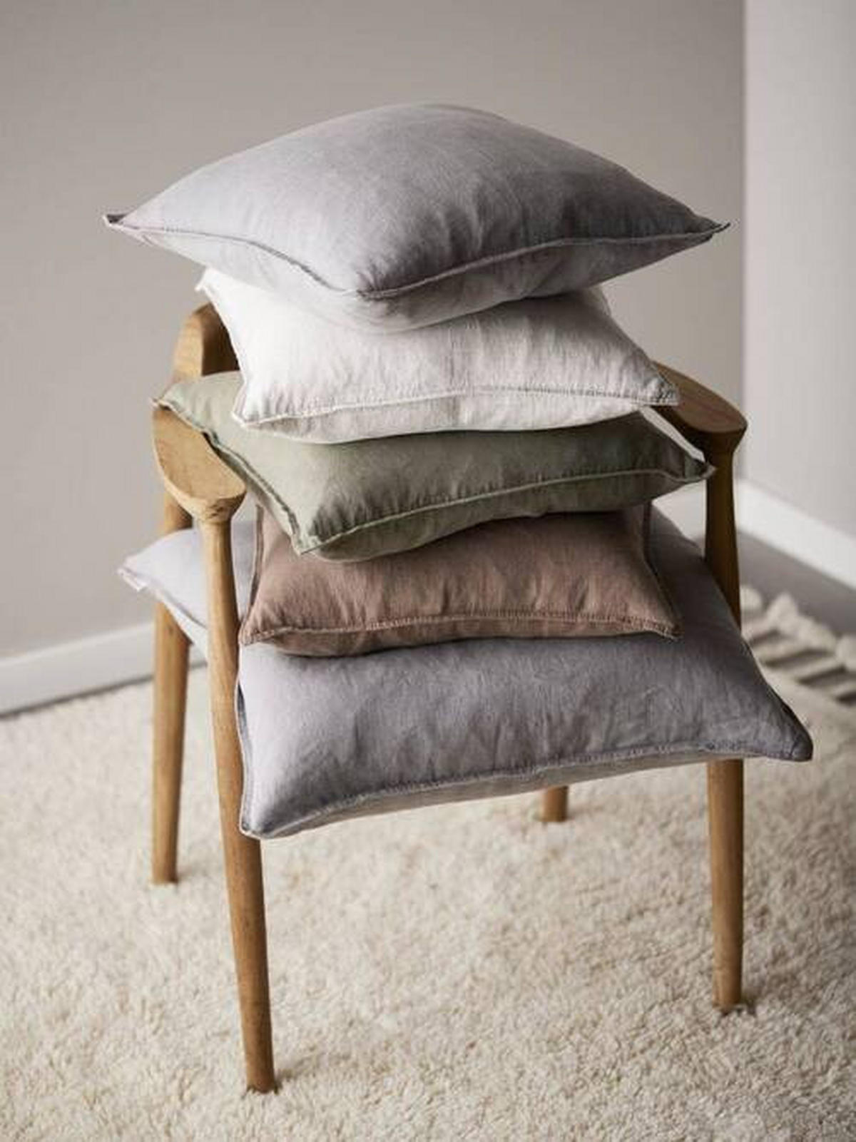 KISSENHÜLLE Julie 45/45 cm  - Weiß, Basics, Textil (45/45cm)