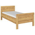 BETT 120/200 cm  in Eichefarben  - Eichefarben, Design, Holzwerkstoff (120/200cm) - Novel