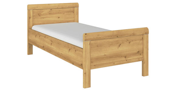 BETT 120/200 cm  in Eichefarben  - Eichefarben, Design, Holzwerkstoff (120/200cm) - Novel