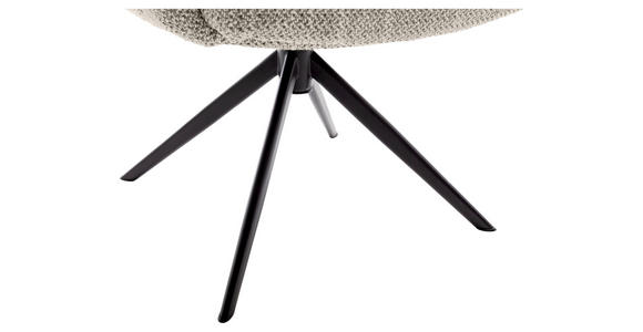 ARMLEHNSTUHL  Stoffauswahl, Typenauswahl Webstoff  - Schwarz/Cappuccino, Design, Textil/Metall (72/95/77cm) - Novel