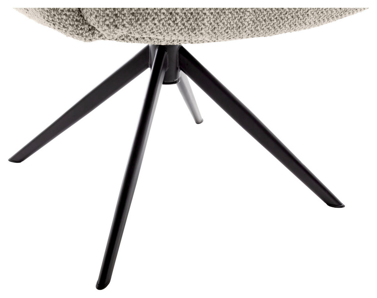 ARMLEHNSTUHL  in Stahl Webstoff  - Schwarz/Cappuccino, Design, Textil/Metall (72/95/77cm) - Novel