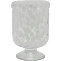 WINDLICHT Klar, Weiß 17/25 cm  - Klar/Weiß, Basics, Glas (17/25cm)