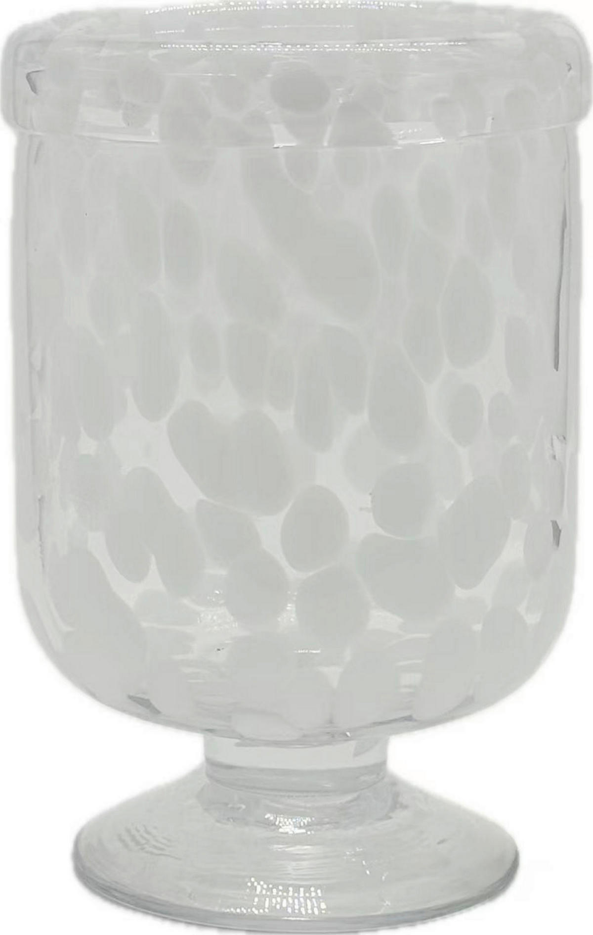 WINDLICHT Klar, Weiß 17/25 cm  - Klar/Weiß, Basics, Glas (17/25cm)