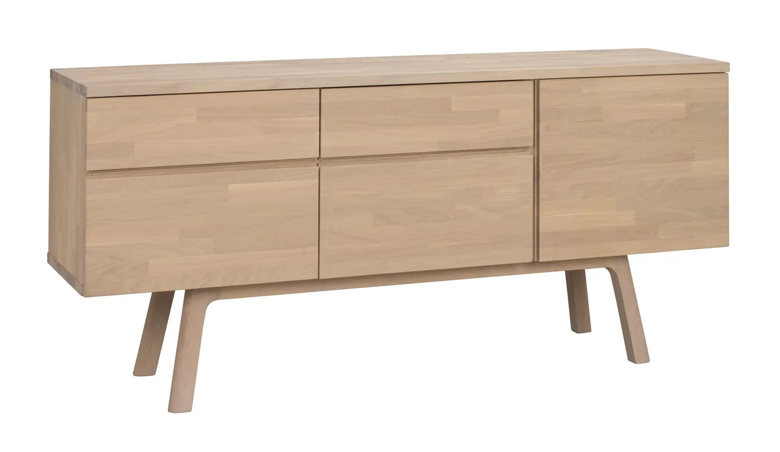 SIDEBOARD  170/77/42 cm 2 låda(or)  - ek Bianco, Design, trä (170/77/42cm) - Rowico