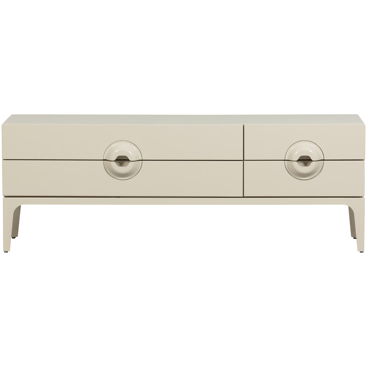 LOWBOARD Merge 160/57/44 cm 4 Schublade(n)  - Grau, Design, Holz (160/57/44cm) - Livetastic