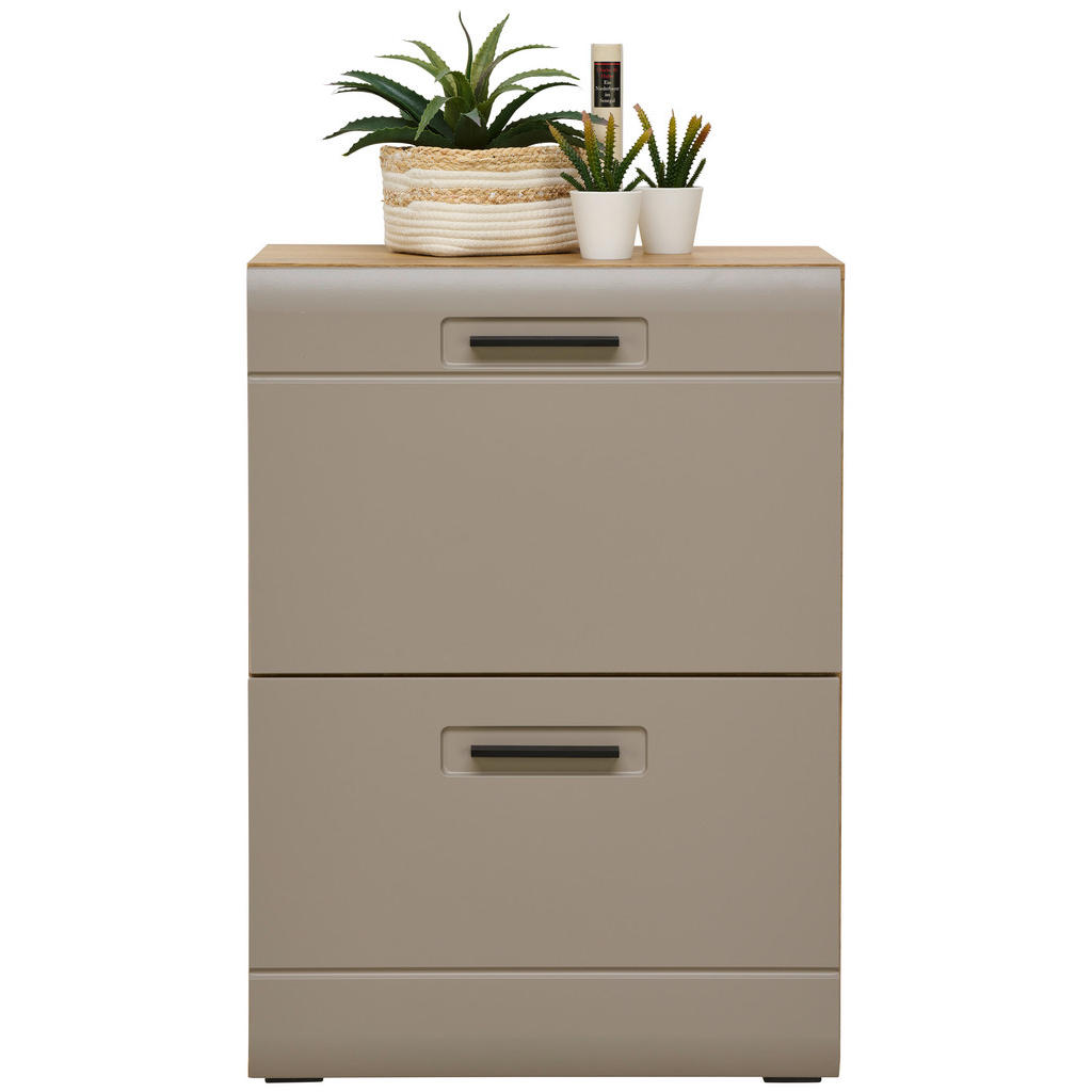 Schuhschrank Auris Basalt/ Eiche Dekor B: 60 Cm