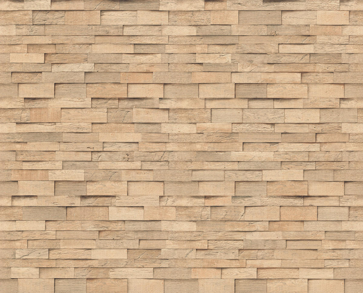 DECOWALL LAXFIELD EICHE 3 Stück  - Eichefarben, Design, Naturmaterialien (125/66/1.2cm) - Egger Holzwerkstoffe