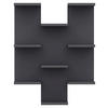 WANDREGAL 58,8/74,1/21,4 cm  - Anthrazit, Design, Holzwerkstoff (58,8/74,1/21,4cm) - MID.YOU