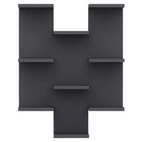 WANDREGAL 58,8/74,1/21,4 cm  - Anthrazit, Design, Holzwerkstoff (58,8/74,1/21,4cm) - MID.YOU
