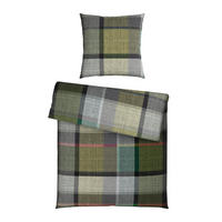 BETTWÄSCHE Flanell 155/220 cm  - Grün, Textil (155/220cm) - Novel