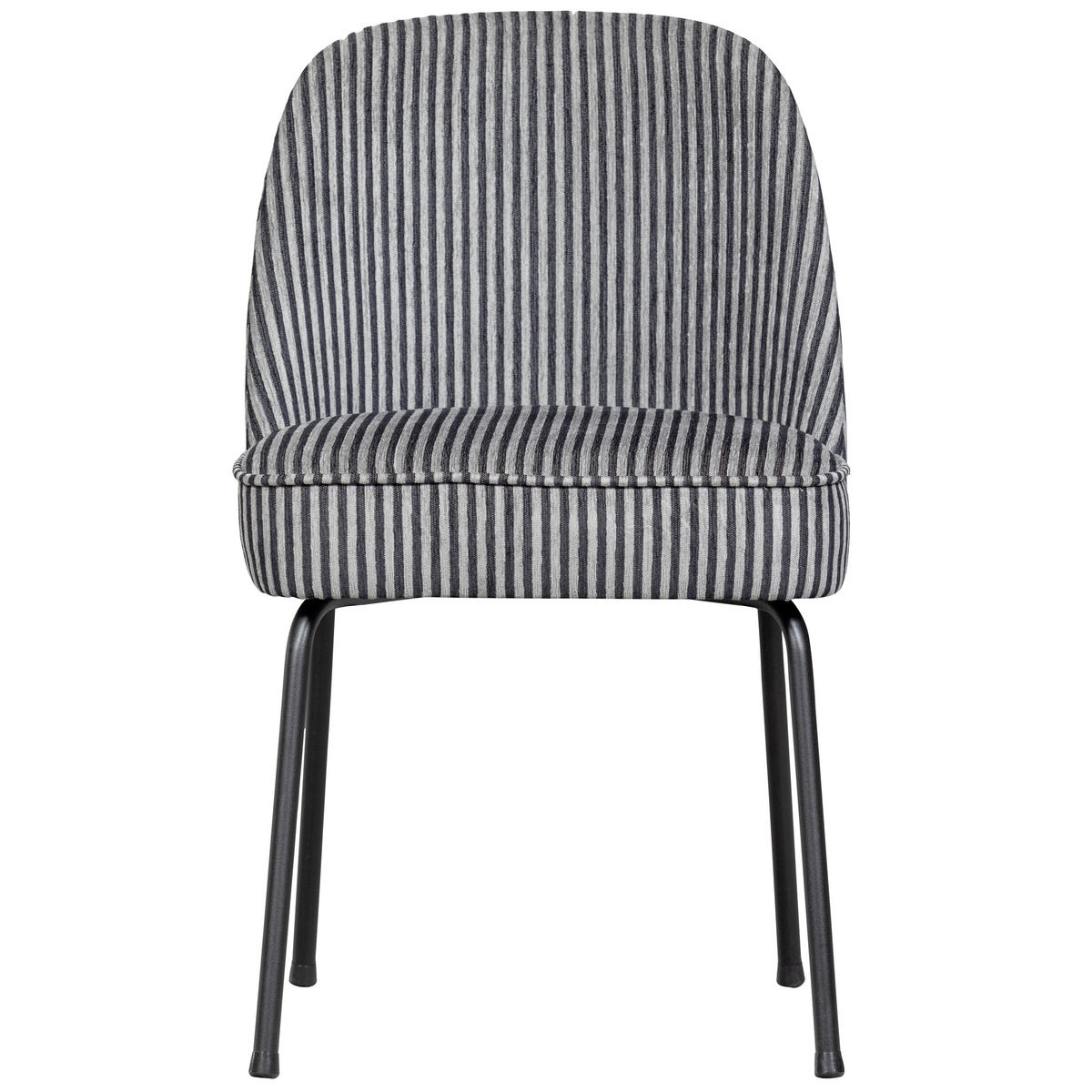 STUHL-SET 2 Stück  in Webstoff  - Schwarz/Grau, MODERN, Textil/Metall (50/83/57cm) - Livetastic