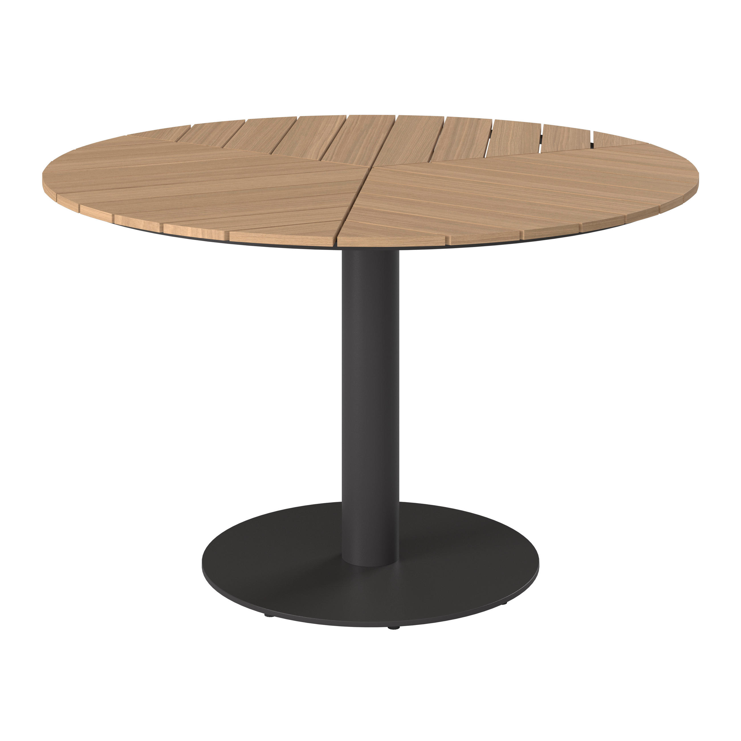 ZAHRADNÍ STŮL, kov, plast, 120/74/120 cm - černá/přírodní barvy, Moderní, kov/plast (120/74/120cm) - Ambia Garden