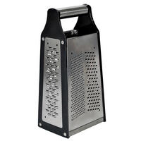 KÄSEREIBE - Edelstahlfarben/Schwarz, Basics, Metall (12/9/27cm) - moHA!