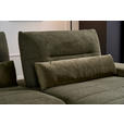 ECKSOFA in Webstoff Olivgrün  - Schwarz/Olivgrün, KONVENTIONELL, Textil/Metall (273/191cm) - Carryhome