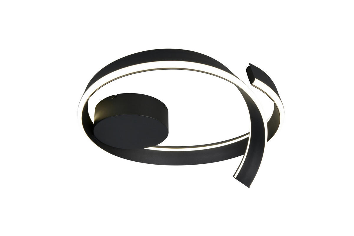 LED-DECKENLEUCHTE CIRONDA  - Schwarz, Design, Metall (59,5/26,5/58,7cm) - Cinque